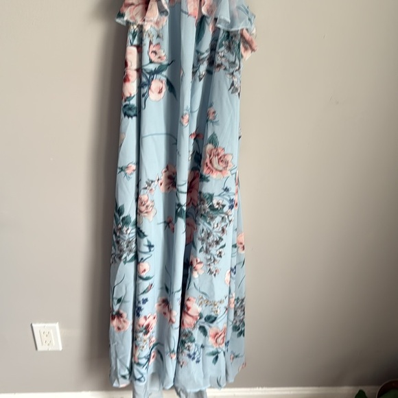 NEW Petal and Pup Women's Lucah Frill Shoulder Maxi Dress Large - Picture 10 of 13